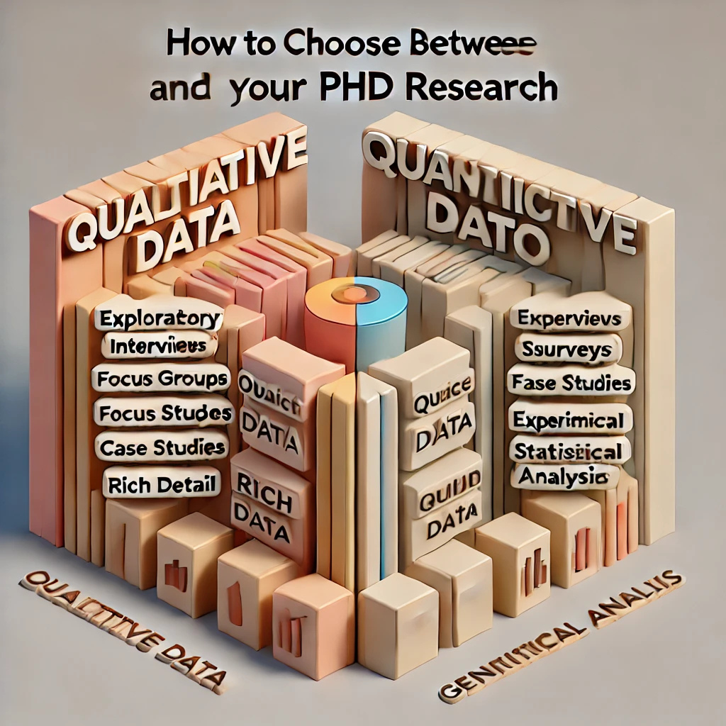 Comparison chart of qualitative data techniques in academic research