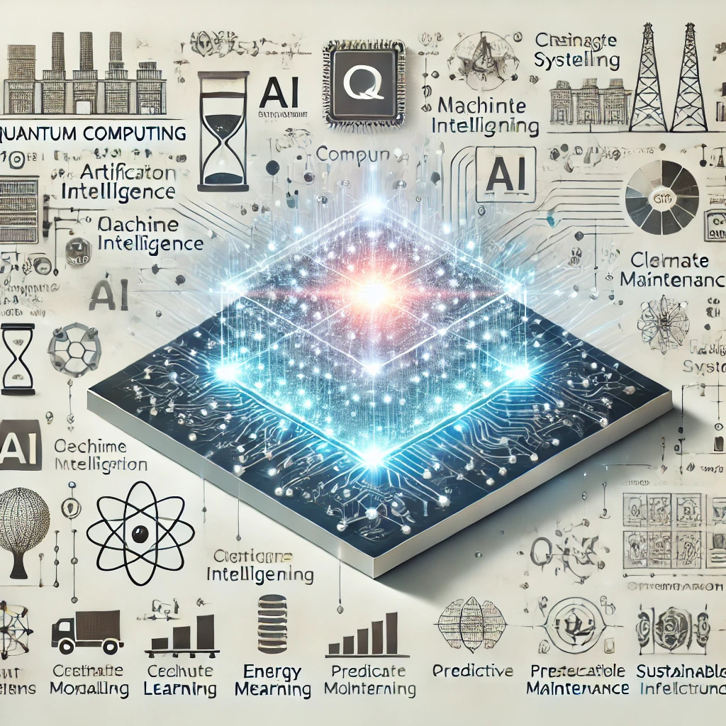 Graphical representation of quantum computing applications across engineering sectors.