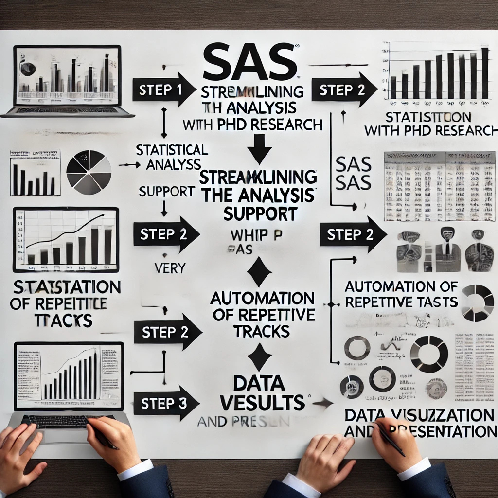 PhD student using SAS to visualize thesis data