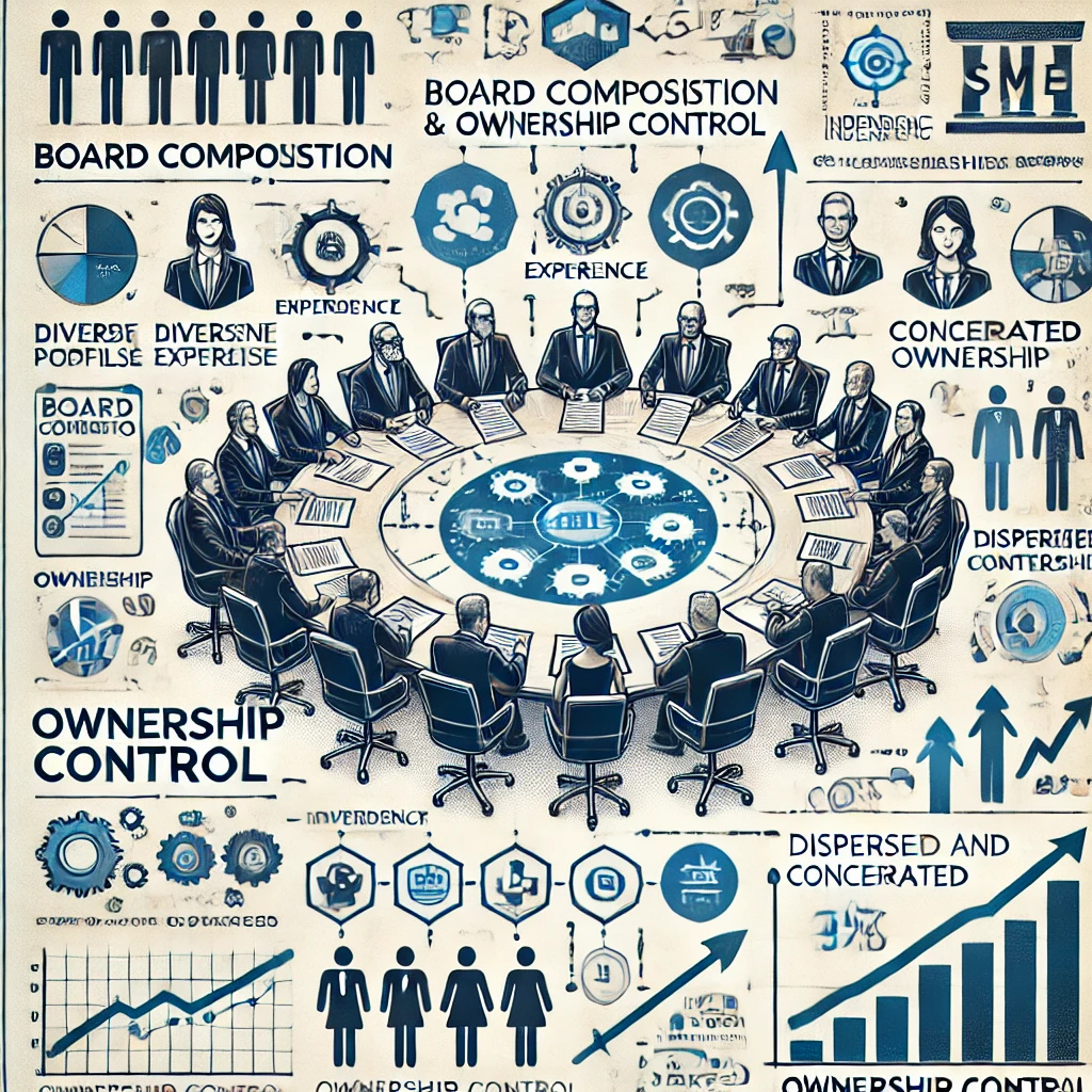 Visual showing SME growth drivers and board influence