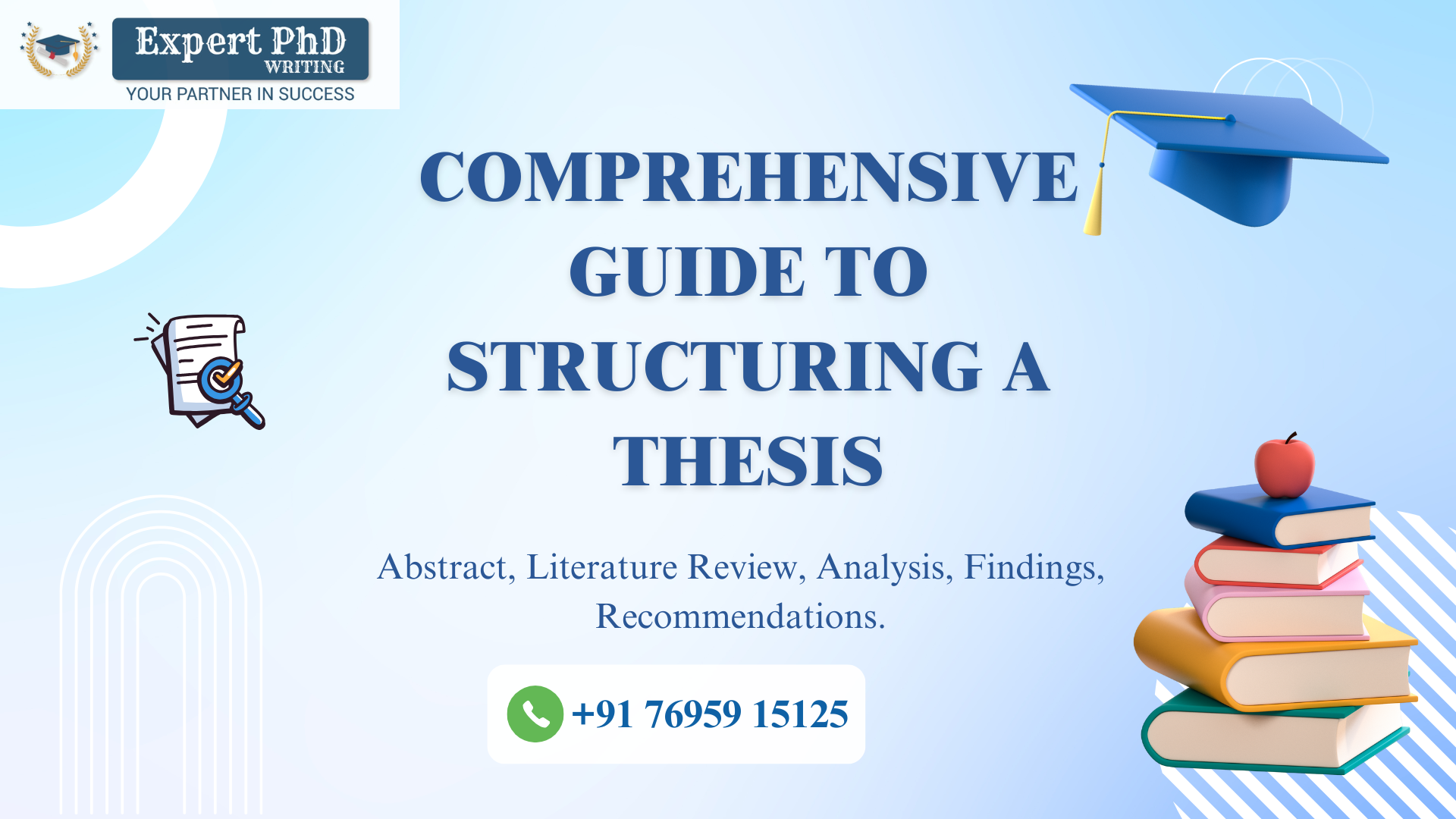 Thesis structure visual guide for PhD scholars